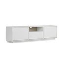 Biała szafka pod TV 160x42x30 cm Sentinel – Kalune Design