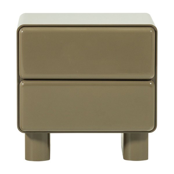 Zielona szafka nocna z połyskiem Lustra – WOOOD