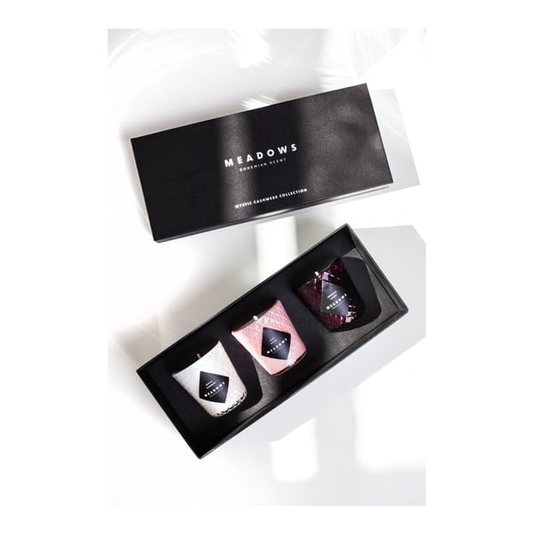 Zestaw 3 świeczek zapachowych Cashmere Collection-image-2