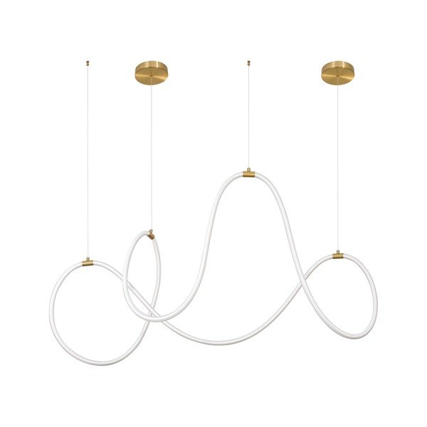 Stalowa lampa wisząca LED ze ściemniaczem w kolorze złota Cerelia – Nova Luce