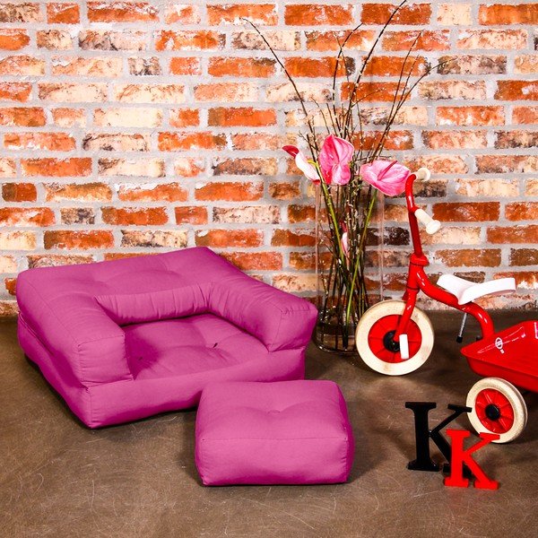 Fotel dziecięcy Karup Baby Cube Pink-image-1