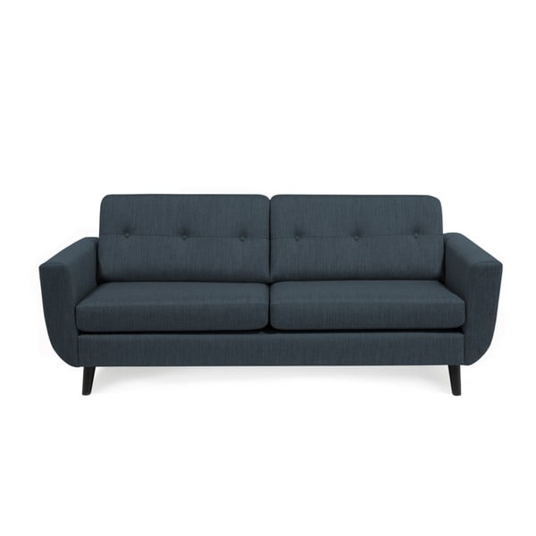 Ciemnoniebieska sofa 3-osobowa Vivonita Harlem
