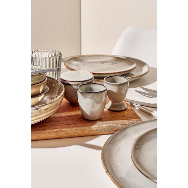 Kamionkowy kieliszek na jajko Artisan – Salt&Pepper-image-2
