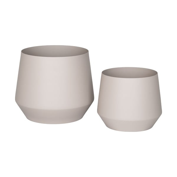 Metalowe osłonki na doniczki zestaw 2 szt. ø 25 cm Trofa – House Nordic