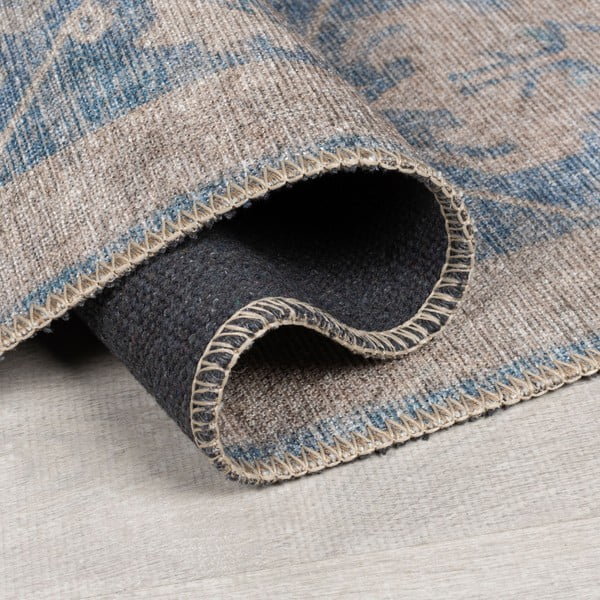 Niebieski dywan odpowiedni do prania 115x170 cm Orelia Global – Flair Rugs-image-2