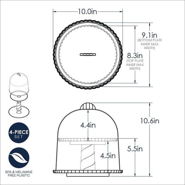 Etażerka z kloszem Nordic Ware-image-2