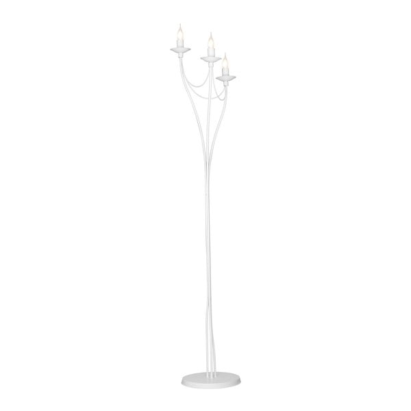 Biała lampa wolno stojąca Glimte Charming, wys. 164 cm