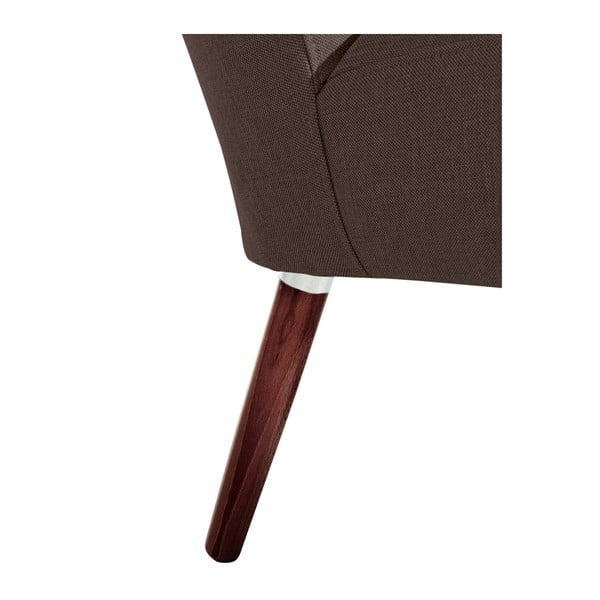 Ciemnobrązowy fotel Max Winzer Neele Chocolate Full-image-3