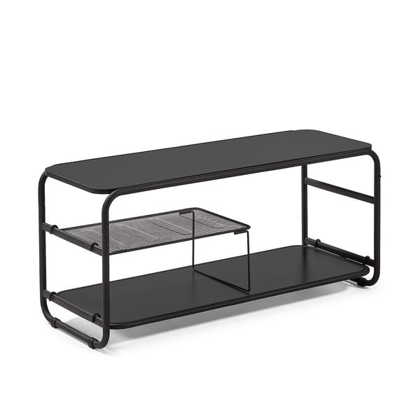 Czarna szafka pod TV Kave Home Academy, 98x46 cm-image-2