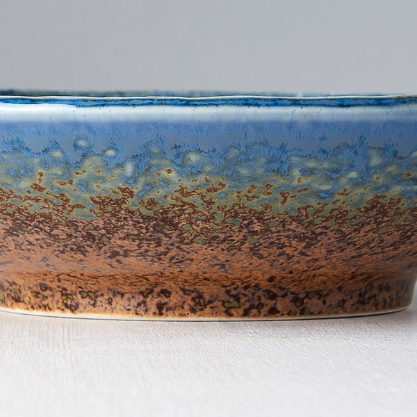 Beżowo-niebieski głęboki talerz ceramiczny MIJ Earth & Sky, ø 24 cm-image-4