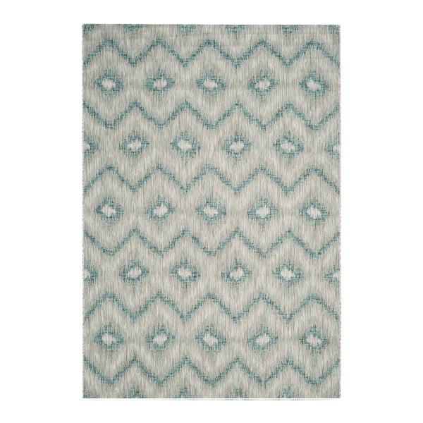Szaro-niebieski dywan odpowiedni na zewnątrz Safavieh Safi, 231x160 cm
