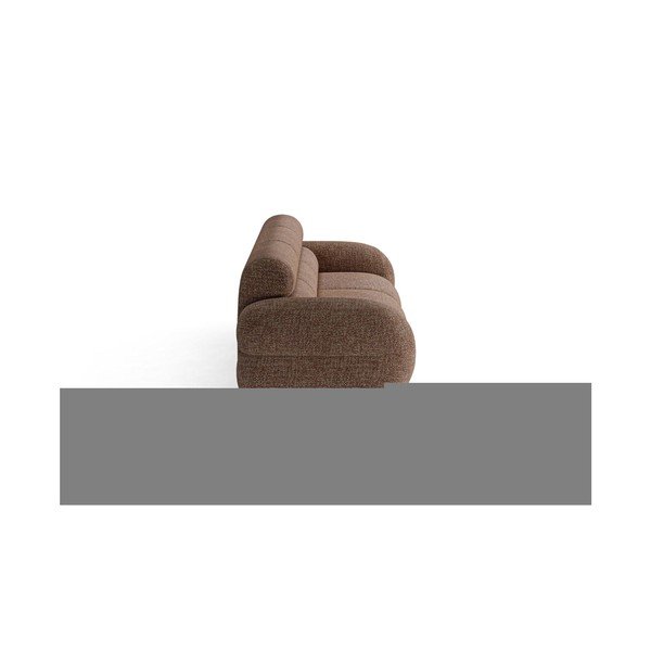 Brązowa sofa z tkaniny szenilowej 305 cm Neo – Micadoni -image-4