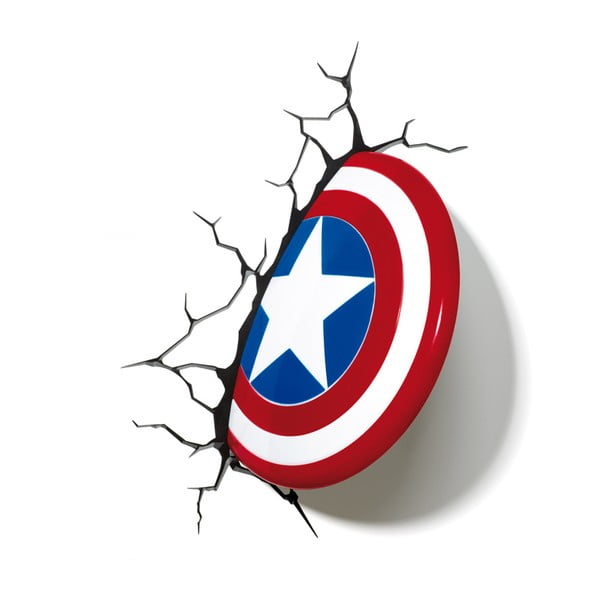 Kinkiet z naklejką Captain America