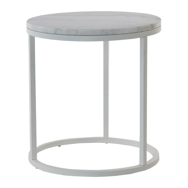 Marmurowy stolik z szarą konstukcją RGE Accent, ⌀ 50 cm