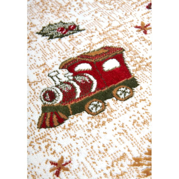 Czerwony okrągły dywan z mieszanki bawełny ze świątecznym motywem ø 160 cm Toy's Delight Red Christmas – Villeroy&Boch-image-4