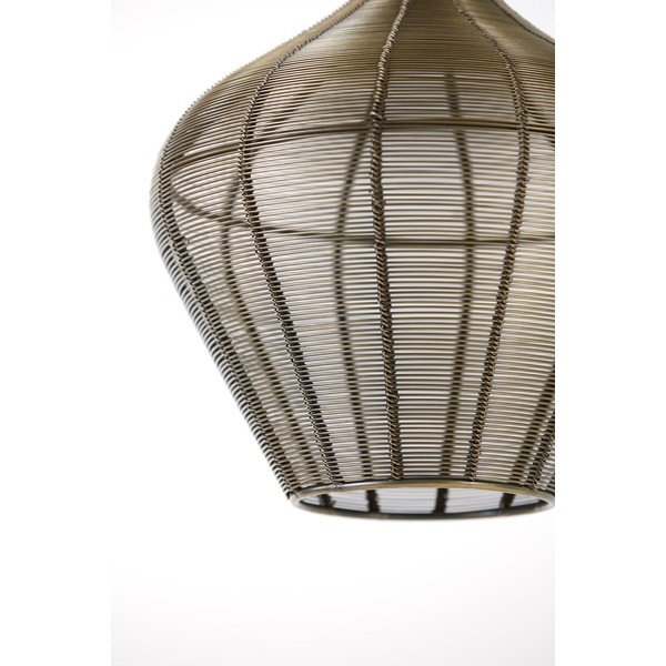 Metalowa lampa wisząca w kolorze brązu ø 27 cm Alvaro – Light & Living-image-3