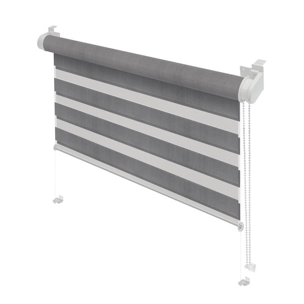 Szara roleta dzień i noc 80x150 cm Zebra – Gardinia-image-1