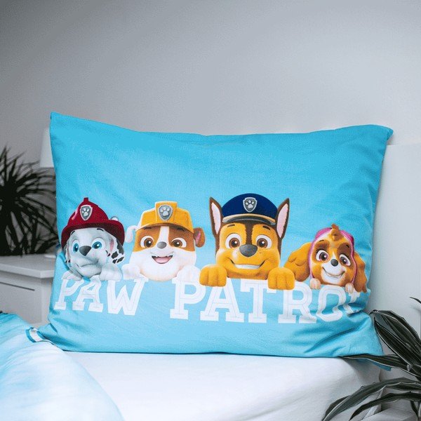 Bawełniana fluorescencyjna pościel dziecięca 140x200 cm Paw Patrol – Jerry Fabrics-image-3
