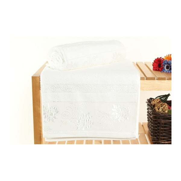 Zestaw 2 ręczników Selen White, 70x140 cm
