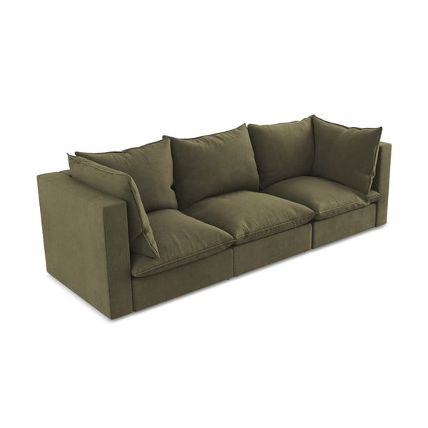 Sofa w kolorze khaki 255 cm Manao – Makamii-image-2