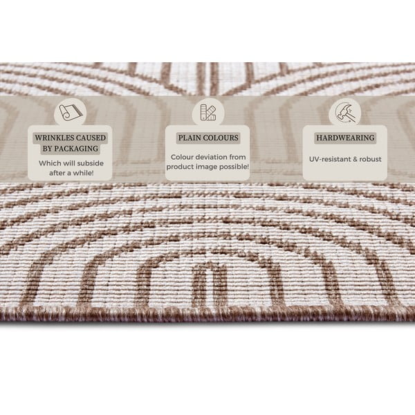 Brązowy dywan odpowiedni na zewnątrz 160x230 cm Pangli Linen – Hanse Home-image-4