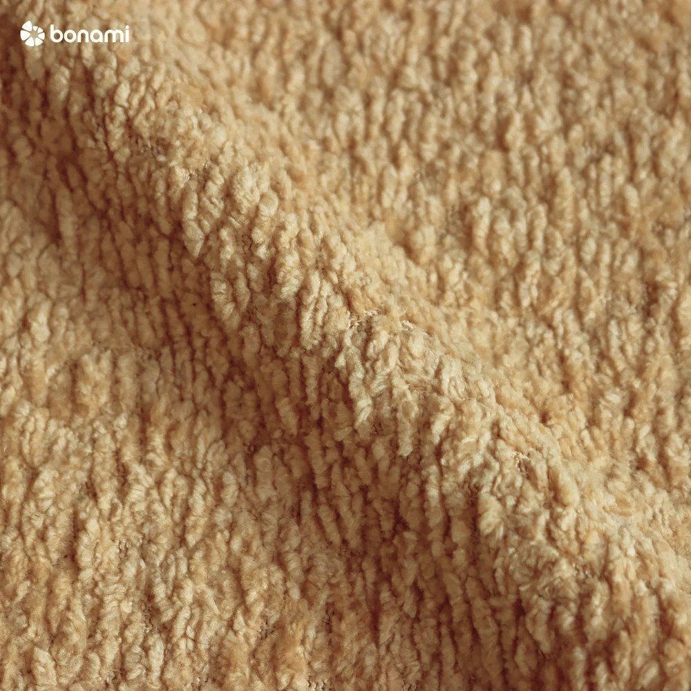 Musztardowe tapicerowane łóżko dwuosobowe z materacem i stelażem 160x200 cm Noira Slim – Bonami Selection (zdjęcie 10)