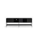 Czarna szafka pod TV 220x74x45 cm Platt – Teulat