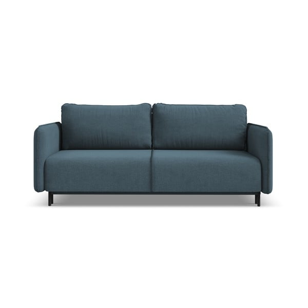 Niebieska rozkładana/ze schowkiem sofa 226 cm Luana – Makamii