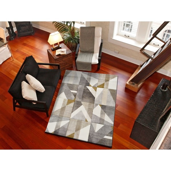 Szaro-żółty dywan Bianca Dice, 120x170 cm-image-1