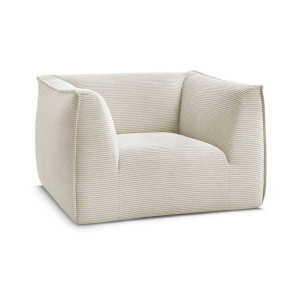 Beżowy sztruksowy fotel Giorgia – Bobochic Paris