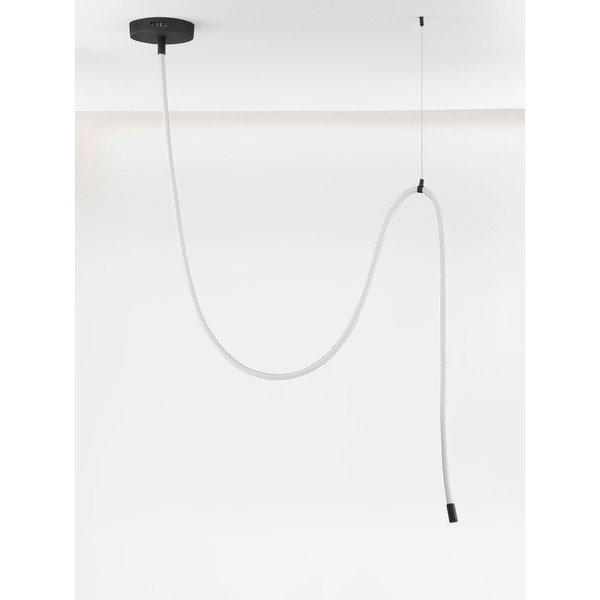 Biała/w kolorze matowej czerni stalowa lampa wisząca LED ze ściemniaczem Ilane – Nova Luce-image-3