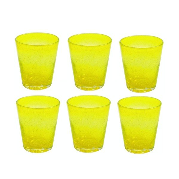 Komplet 6 szklanek Aqua Giallo