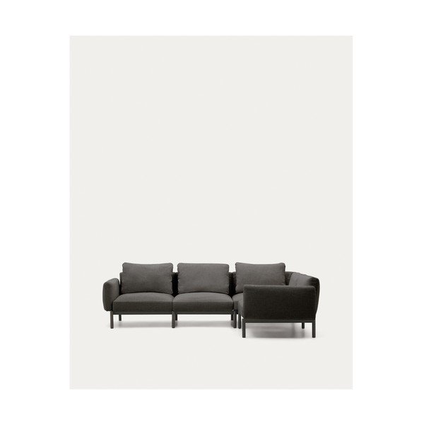 Ciemnoszara modułowa sofa ogrodowa 292 cm Sorells – Kave Home-image-2