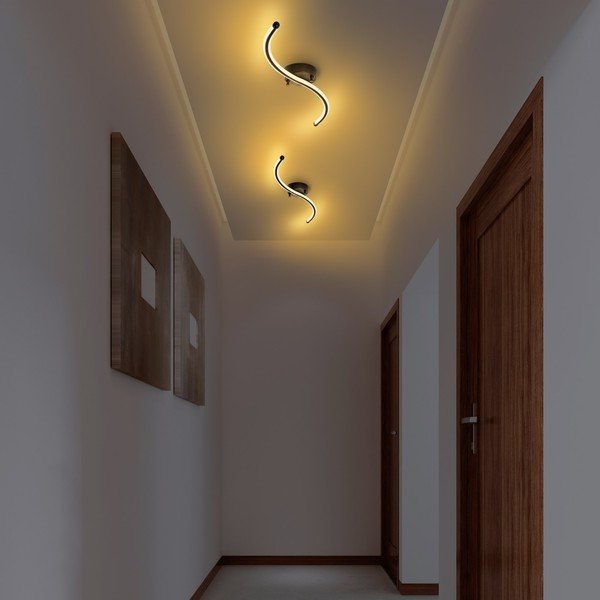 Czarna lampa sufitowa LED 10x67 cm Yilan – Opviq lights-image-3