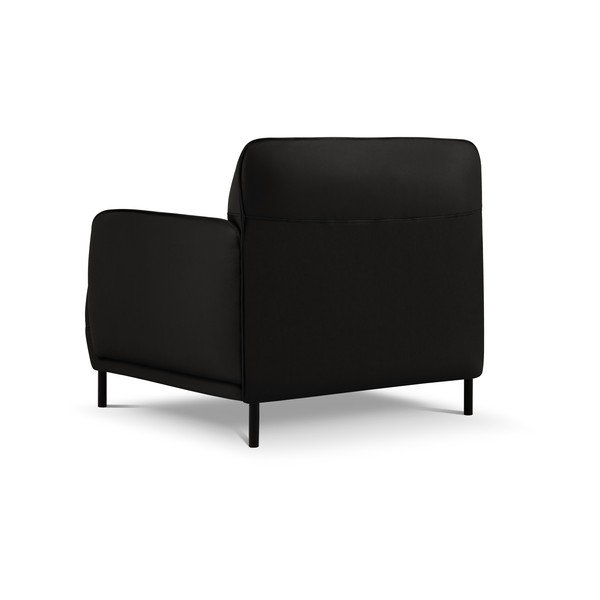 Czarny skórzany fotel Windsor & Co Sofas Neso-image-2