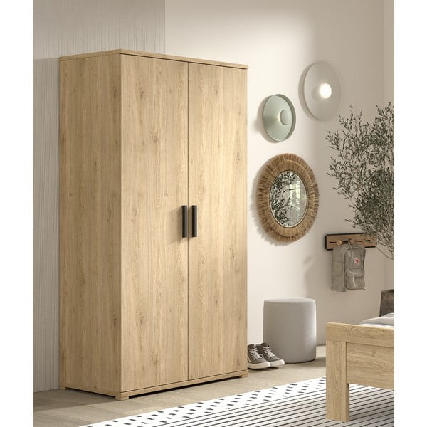 Szafa dziecięca w naturalnym kolorze 100x199x59 cm Sam – Vipack-image-1