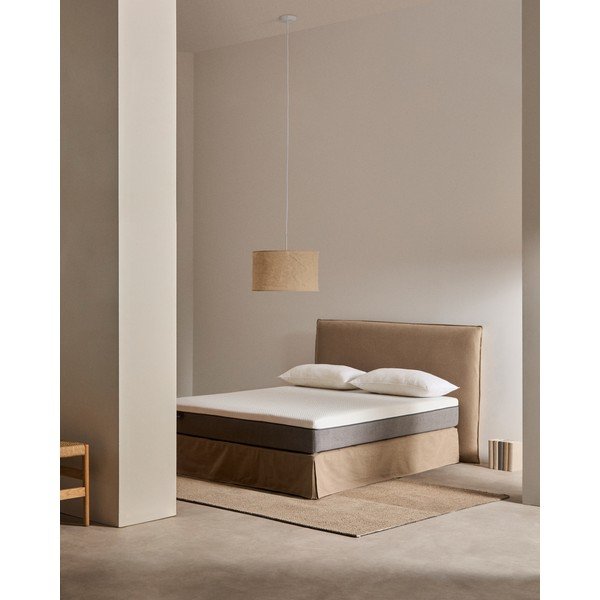 Średnio twardy piankowy materac ze zdejmowanym pokrowcem/antyalergiczny 150x200 cm Eva – Kave Home-image-2