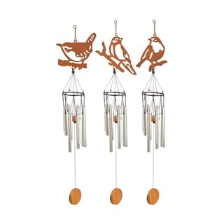 Komplet 3 wiszących dzwonków w kształcie ptaszków Esschert Design
