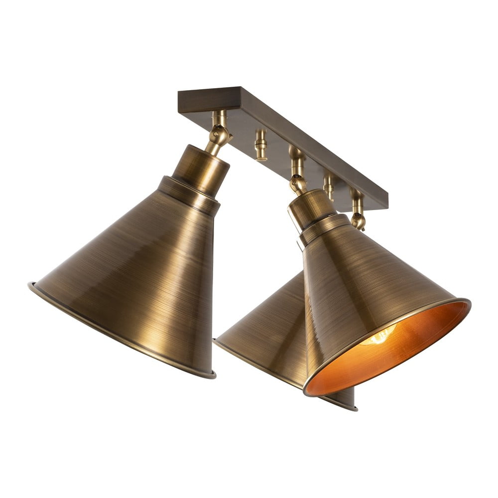 Lampa sufitowa w kolorze brązu z metalowym kloszem ø 20 cm Tramino – Opviq lights (zdjęcie 3)