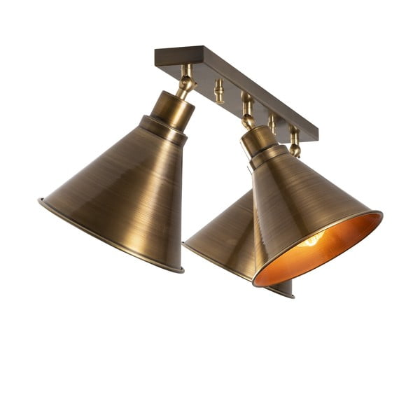 Lampa sufitowa w kolorze brązu z metalowym kloszem ø 20 cm Tramino – Opviq lights-image-2