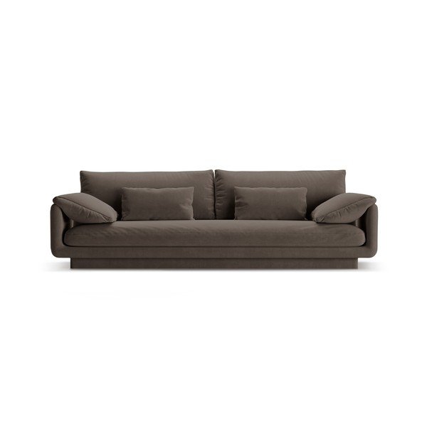 Brązowa aksamitna sofa 250 cm Torino – Micadoni 