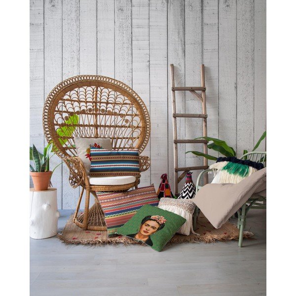 Zielona poduszka Madre Selva Frida, 45x45 cm-image-1