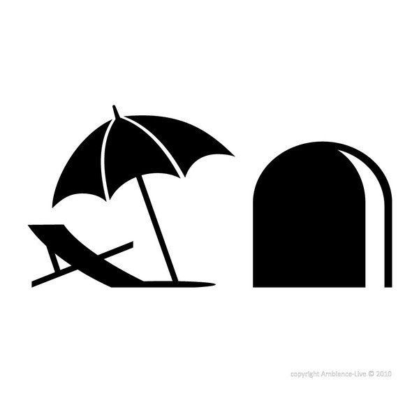 Naklejka Mouse Hole with Umbrella, 15x8 cm-image-2