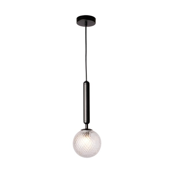 Czarna lampa wisząca SULION Musa, wys. 150 cm