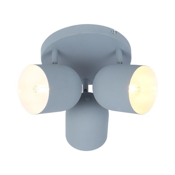 Jasnoniebieska lampa sufitowa z metalowym kloszem 32x32 cm Azuro – Candellux Lighting-image-1