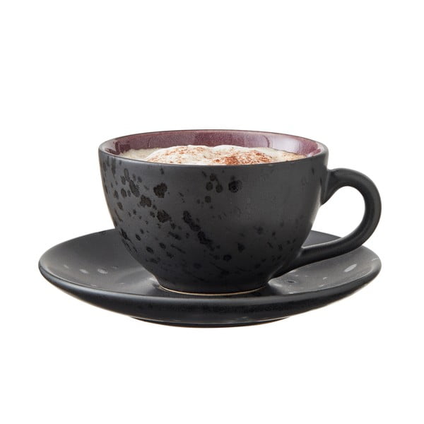 Czarne filiżanki zestaw 4 szt. ceramiczne 240 ml Gastro Black/Mix – Bitz-image-2