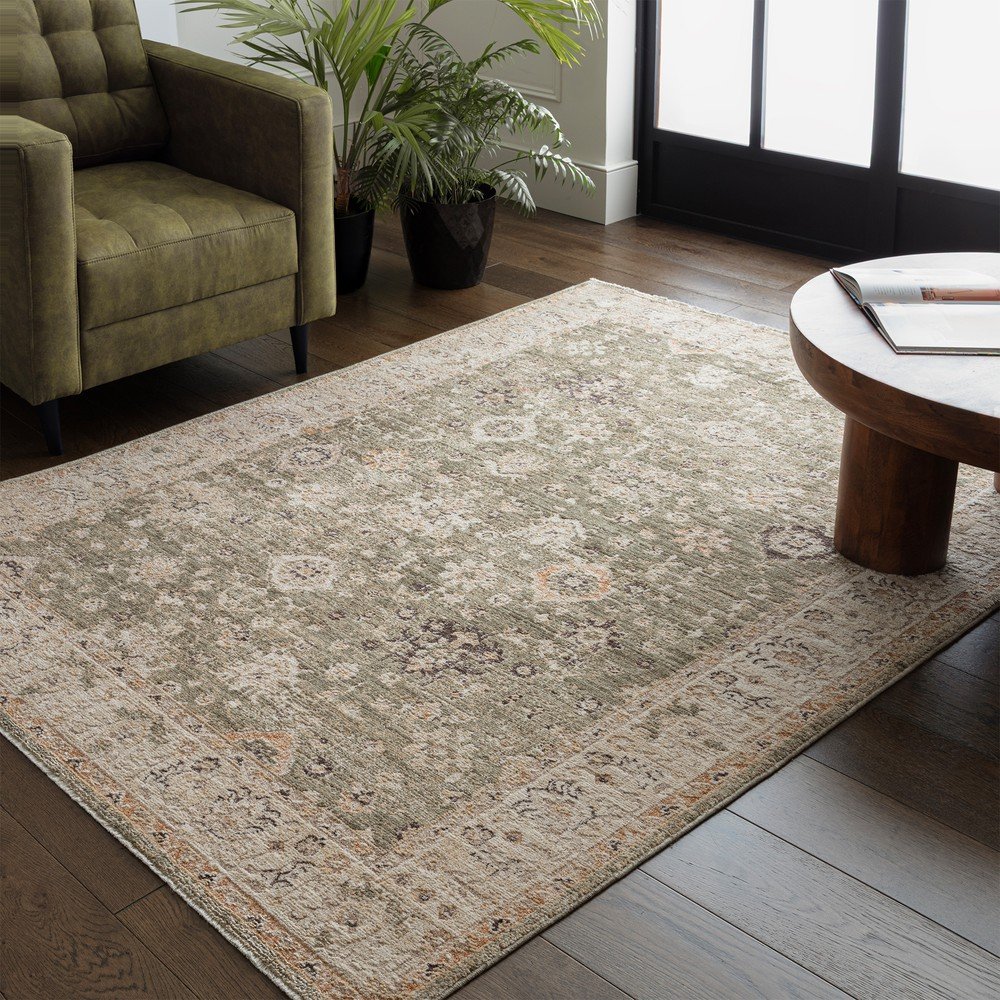 Zielony/beżowy dywan tkany ręcznie 120x160 cm Heriz Ornate – Asiatic Carpets (zdjęcie 3)