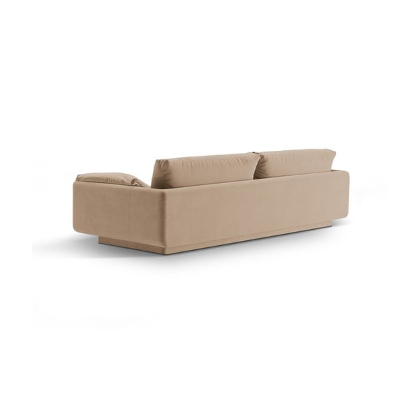 Beżowa aksamitna sofa 250 cm Torino – Micadoni -image-2