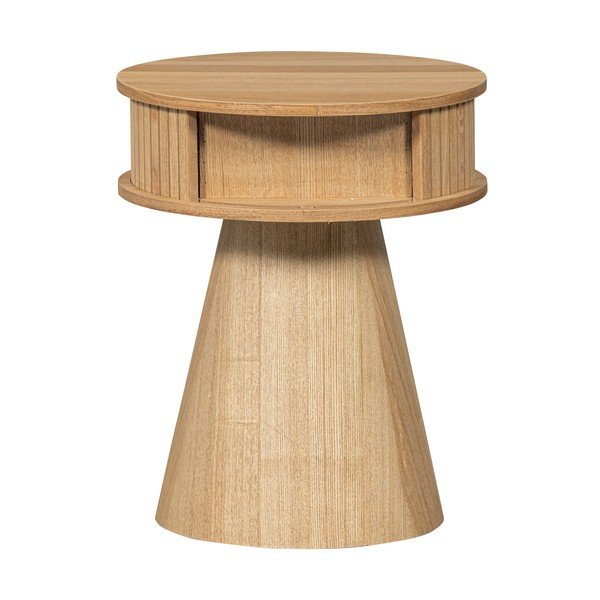 Szafka nocna w dekorze sosny w naturalnym kolorze Karri – WOOOD-image-4