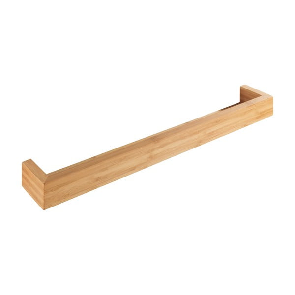 Bambusowy uchwyt ścienny na ręczniki Wenko Dark, szer. 60 cm